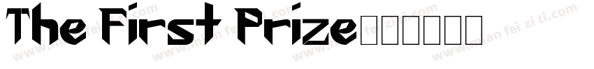 The First Prize字体转换